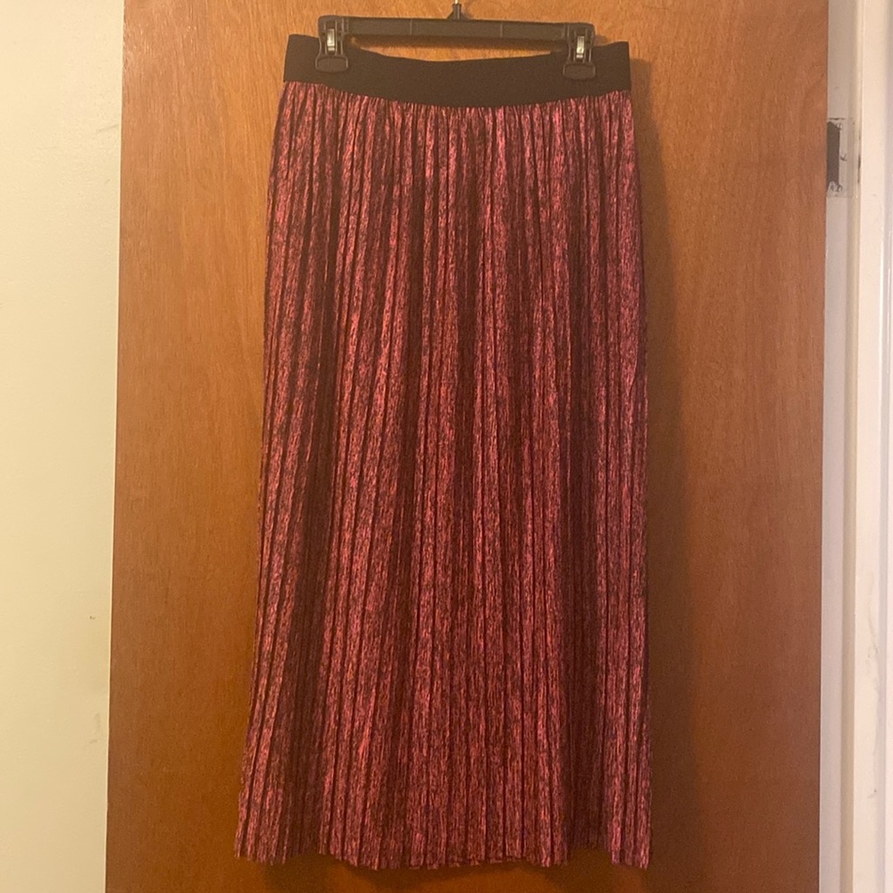 Metrowear Coral and Black long skirt.